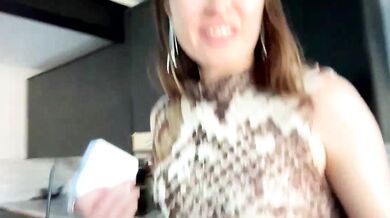 Luscious queen eats her own pussy in record time - POV