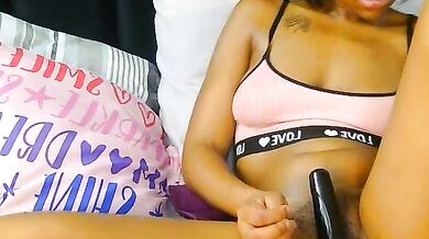 Nasty_Nicole19x teaches how to jerk off with big clit and double penetration in roleplay