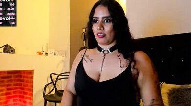 MariaGaitan's Oily Oily Oiled-Up Striptease - Big-ass-big-tits, Pierced-