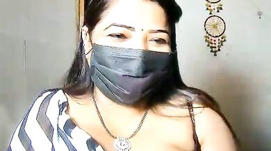 Watch Oh-Monika, the curvy Indian MILF, flash her big tits and indulge in foot fetish with her squirting milfs and BB