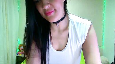 Candycarson1 - Petite Latina MILF with Big Tits Gives a Deepthroat BJ and Fingers Herself in 69 Position