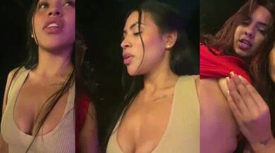 Valent7k7's curvy ass in high heels gets squirt-latin while flaunting her big tits and swallowing her own load