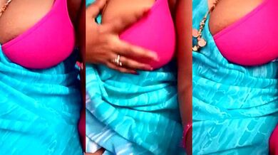 Tamil_Rathi's young big tits get a good suck on cheap private time with her young brunette friend