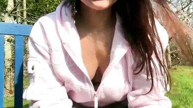 Curvy Indian girl strips down and flaunts her small tits in a steamy upskirt striptease