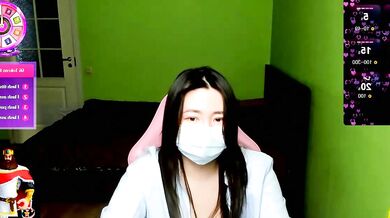 Kimchi_03's tight ass gets pounded in doggy-style from her big-ass-asian lover on cam