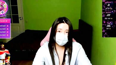 Kimchi_03's tight ass gets pounded in doggy-style from her big-ass-asian lover on cam