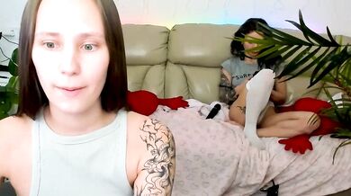 HotCaramellsTV humiliates and dominates her young, white-trimmed, trimmed-young, ahegao-handjob
