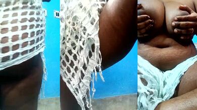 Hot-Manshi2 goes wild in strip-tease & dirty-talk show with big-ass-young & big-tits-