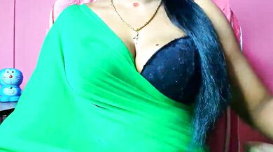 Tamilswetha_telugu strips and teases with big tits and hairy pussy in Indian cam show