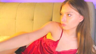 Alicesweet's petite body flaunts her big tits & squirts in a wild striptease
