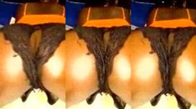 Queen-sluty2's young ebony pussy twerks & squirts in cam show