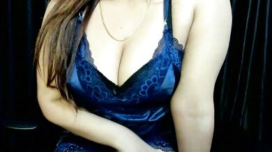 ClassicClarity's private oil-show: Young Indian blonde gets her big tits fucked while dirty-talking and giving dirty-play