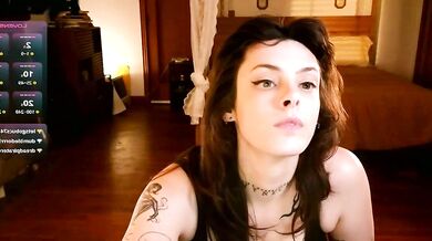 PN kgf in a hot corset gets dirty-talked while flashing & giving a deepthroat BJ to young boy toy