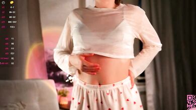 PetulaCurington's shaved pussy squirts while getting her ass drilled from behind in a doggy-style position