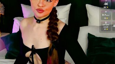 AnaWest's tight white pussy gets oiled up & played with in a wild VR striptease