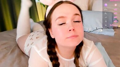 SunnyRisha's hot striptease with a vibrator and dildo - ASMR!