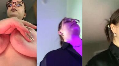 Curvy Woman's big tits and young ass get spanked & flicked