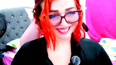 Watch Alexatexa2929's student-sized tits bounce while she twerks her big latin dildo and vibrates her tight pussy