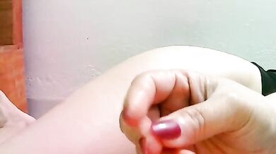 Hairy Asian girl strips and gets doggy-styled in private view for the price of a tape