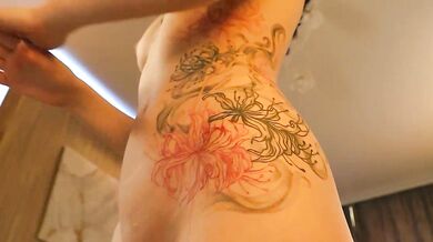 IvyWhyte's tight young ass gets double penetrated with dildos & vibrators