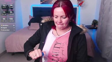 caroliin25_ - Porn Video [Cam4]: raging tremors, voluptuous décolletage, rubbing pussy