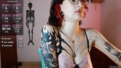 Inked_Val - Porn Video [Cam4]: webcast record, bewitching beauty, seductive whispers