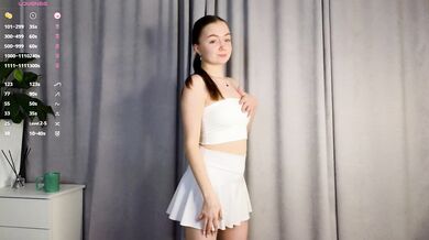 JoanGrine - Porn Video [Cam4]: alluring enchantress, naked behind, elegant buttocks