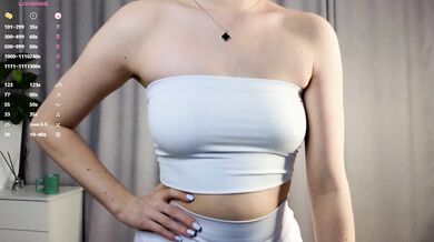 JoanGrine - Porn Video [Cam4]: alluring enchantress, naked behind, elegant buttocks