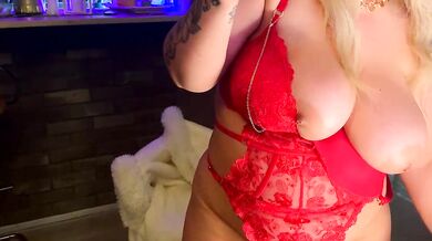 Interactive German-young blondes Monageil and her curvy-ass talk dirty & get dildoed in Lovense-style