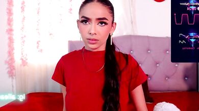 Alleanys_Cristal strips, toys, and spies on her petite Latina friend