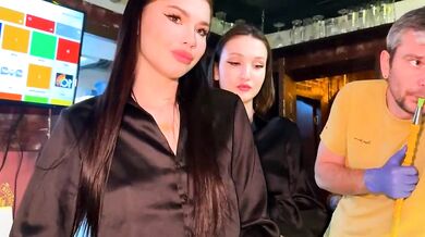 Watch dirty pub talk dirty with small-tits-white babes getting spanked outdoors