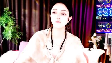 Miaomiao-777 gets her nipples toyed and takes a facial in hot POV action