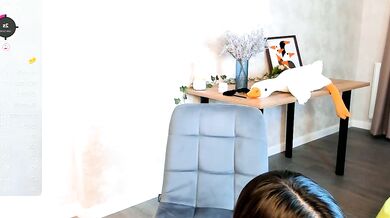 FloraEves gets off with a jerk-off instruction on a cheap webcam camera