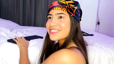 Dereck Brownn gives a hot Latin striptease & gets her throat stuffed with toys