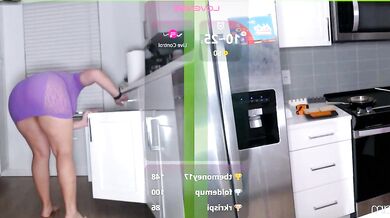 Watch MilaValentina's big ass bounce while she gets spanked and mixed in with young squirt-heads