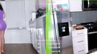 Watch MilaValentina's big ass bounce while she gets spanked and mixed in with young squirt-heads