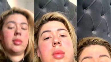 Claudia's tight blonde ass gets stretched in hot doggy-style action with big-tits-blondes deepthroating and creampies