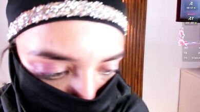 Salma Arabicc, the petite Arab, talks dirty & gets creampied in upskirt video