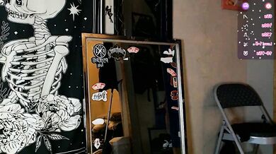 Watch Meganluv69 tease, deepthroat & cum hard in corset striptease with tattoos & toys