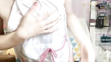 LaoSHI-999 strips and toys her big-ass in a private Chinese class