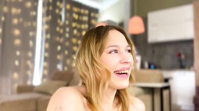 Interactive white-teens with petite-white shaven cocks get a public striptease & fingering