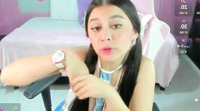 Watch Yuli_16's Latin butt bounce while she gets her big tits drilled in the best anal-toys yoga video ever!