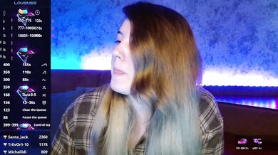 Jevelinaa - Porn Video [Bongacams]: dynamic broadcaster, perfectly shaped décolletage, seductive cleavage