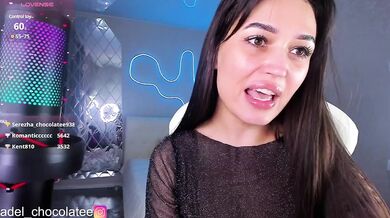 Adel-chocolatee - Porn Video [Bongacams]: stunning posterior, voluptuous porn slut, engaging host