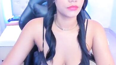 Watch Silvana Miller's dirty-talk and deepthroat skills as she gets spanked in a hot Latin-doggy-style ass-to