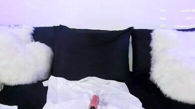 Watch Angel_Eyees go wild with her dildo and vibrator in this kinky Latin anal play