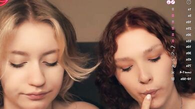 Interactive camel toe and foot fetish with white blondes in cosplay and cam2cam action