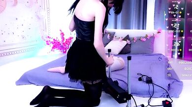 Draculaura's petite frame gets her tight ass pounded in kinky foot fetish anal