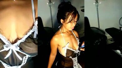 Petite Asian Teen-BigBoops deepthroats and fucks POV-style with her big tits and tight pussy