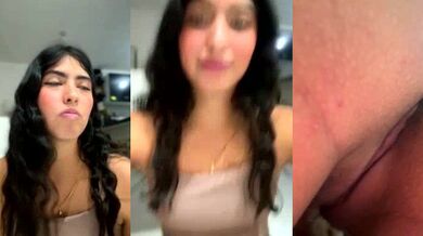 Petite Latina Gaby_zahir_ strips, squirts & gets doggy-styled in HD